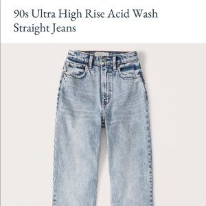 Abercrombie 90s Ultra high rise Jeans